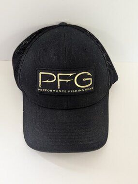 Columbia PFG Performance Fishing Gear Mesh Baseball Hat Unisex Size L/XL Black